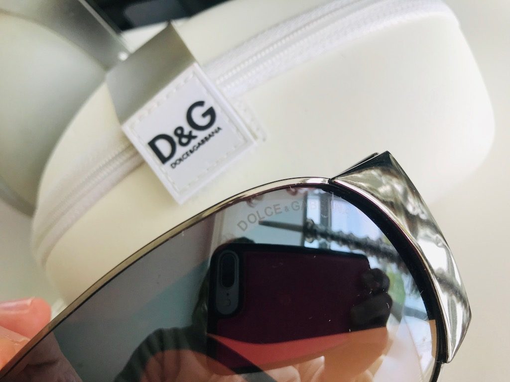 Dolce & Gabbana Purple-Black Silver F863 Sunglasses