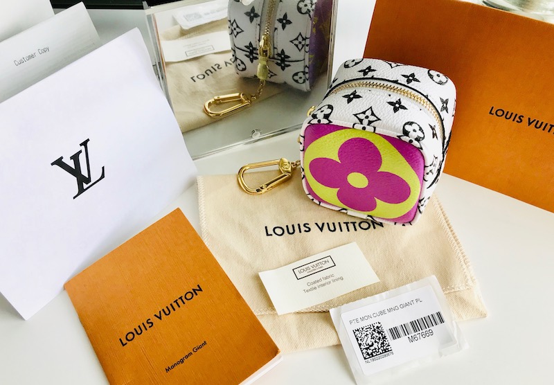 Louis Vuitton Cube coin purse Limited Edition Colored Monogram