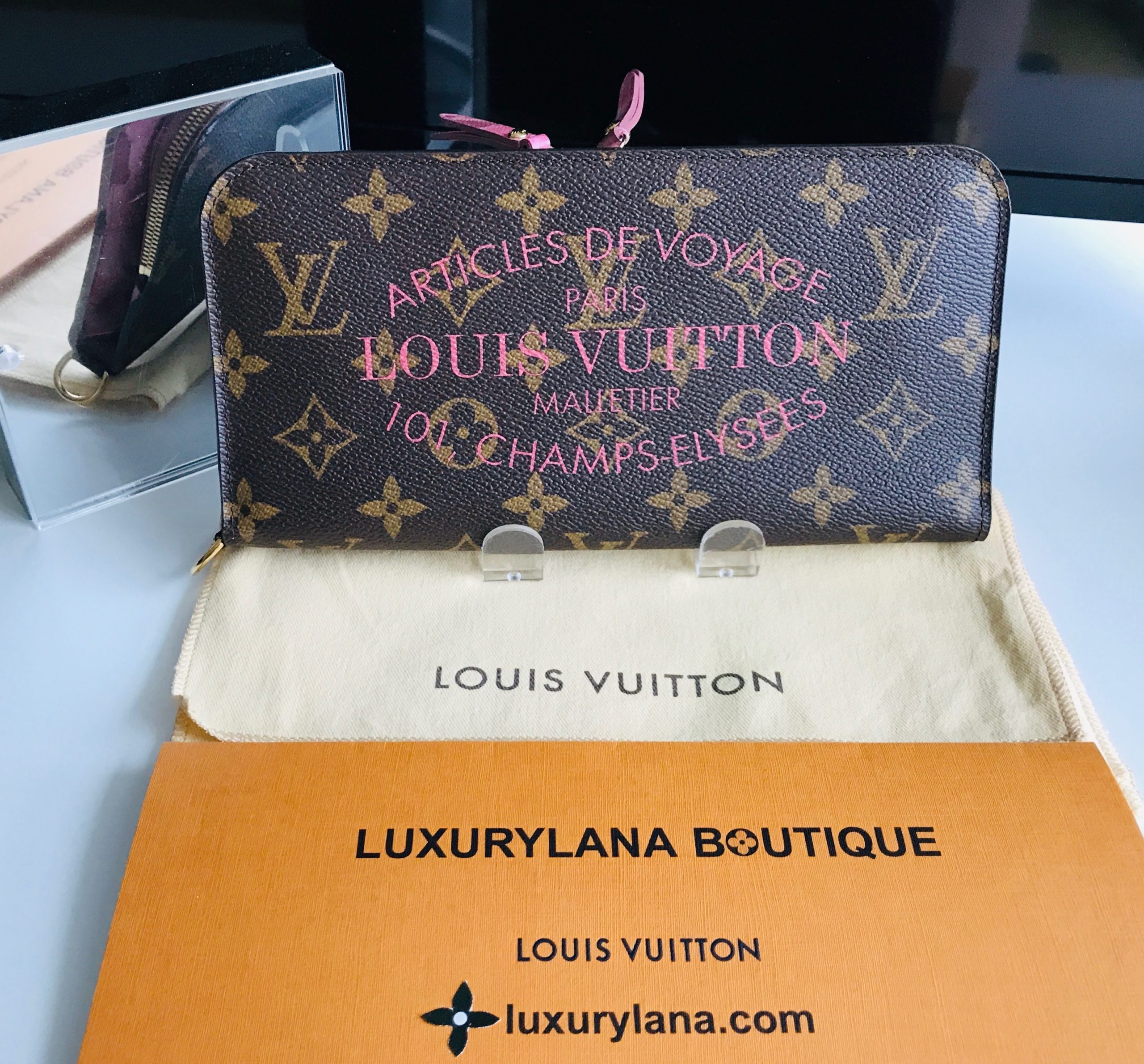 Louis Vuitton LV Long Wallet M60119 Organizer De Voyage Brown
