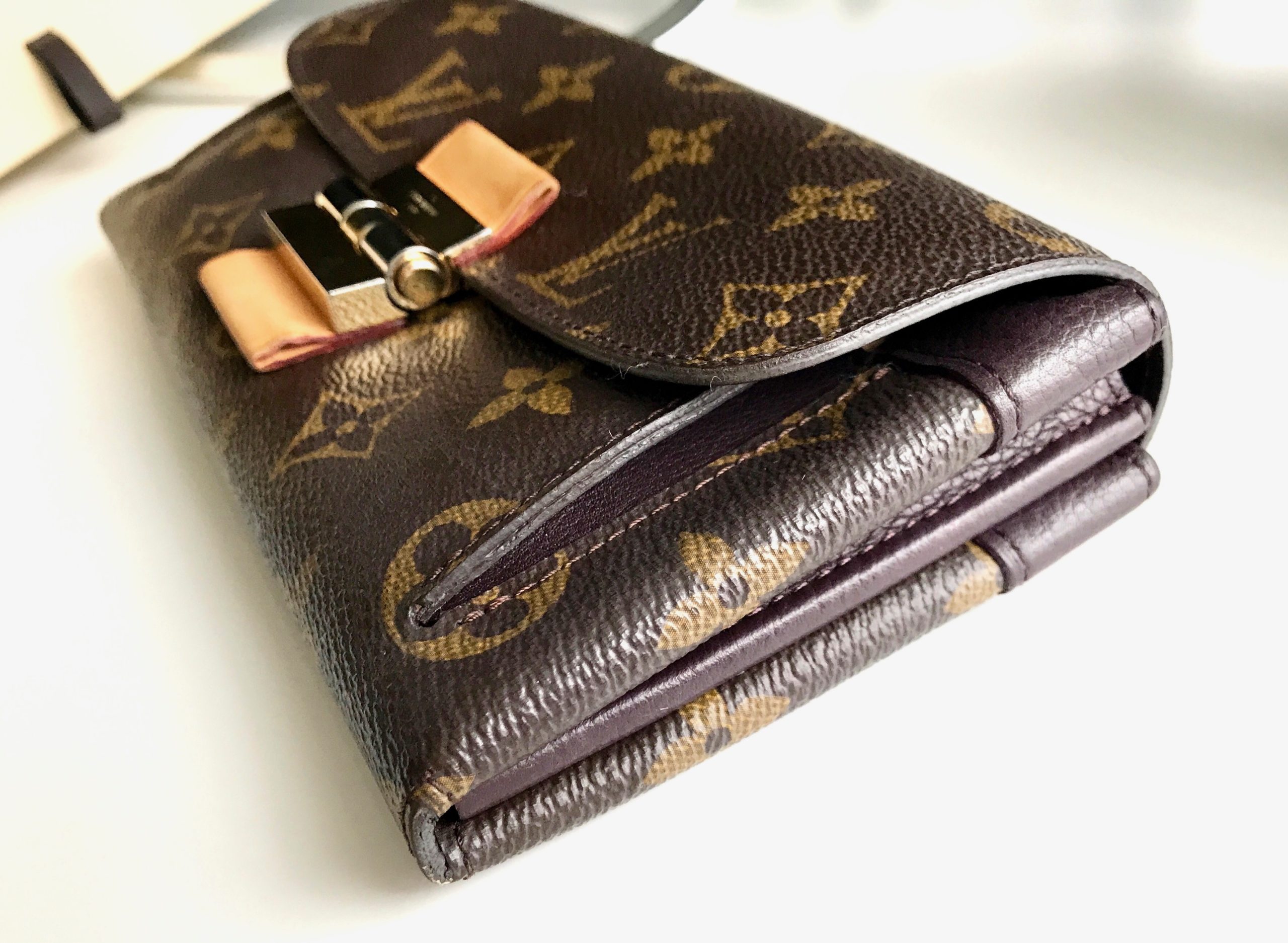 Louis Vuitton Elysee Wallet Monogram Canvas and Leather Brown 458129