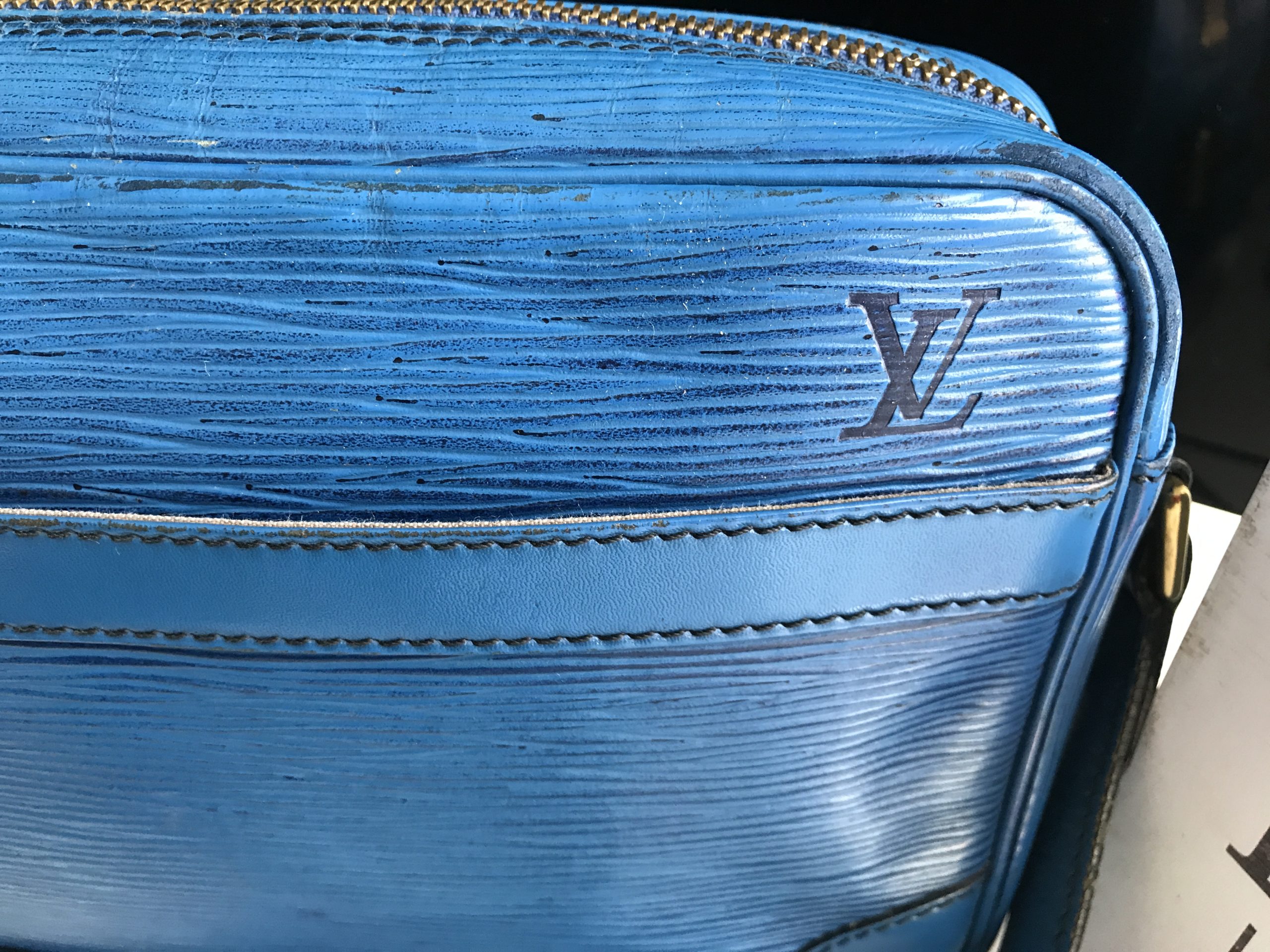 Trocadéro leather handbag Louis Vuitton Blue in Leather - 33339836
