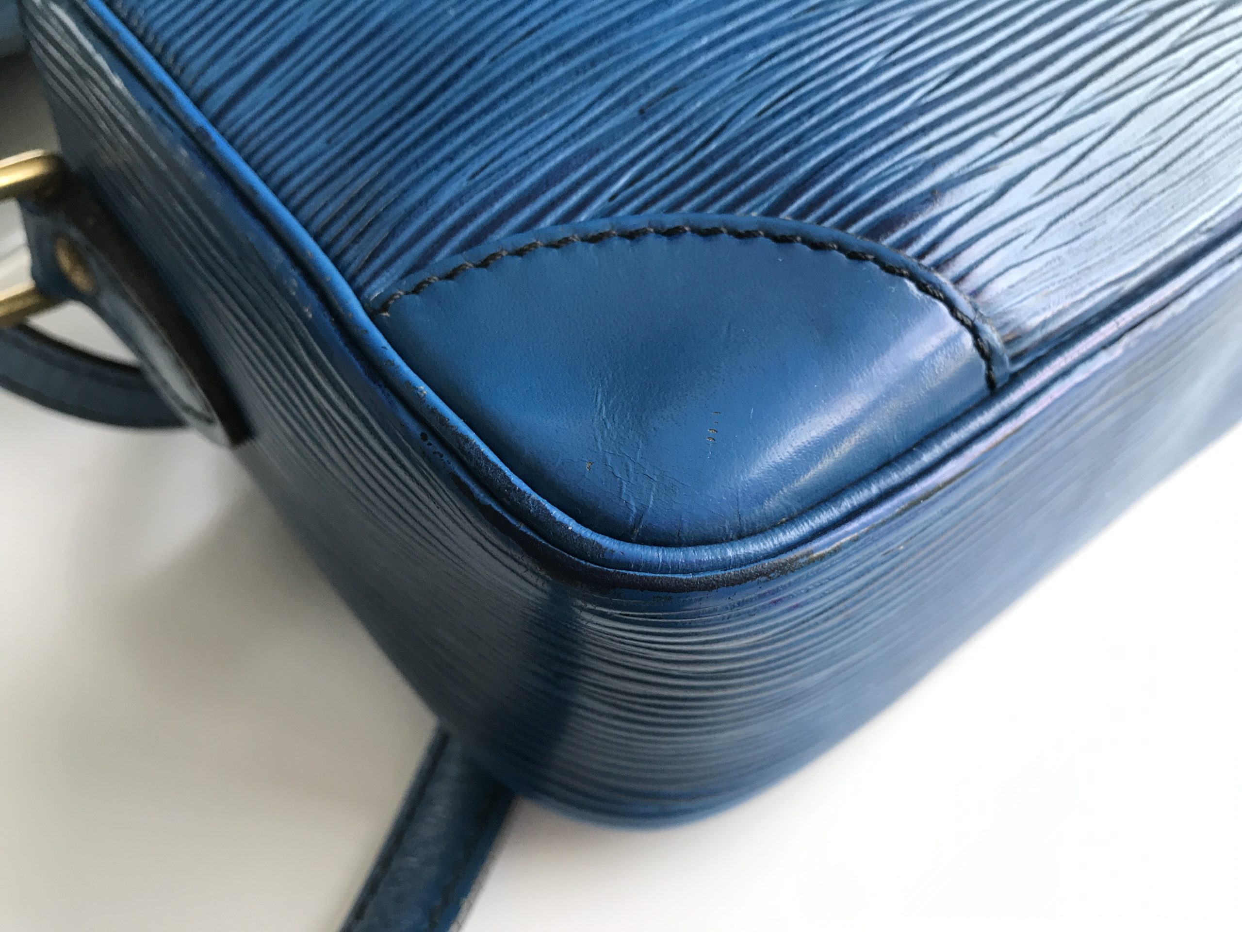 LOUIS VUITTON Shoulder Bag M52315 Trocadero vintage Epi Leather blue W –