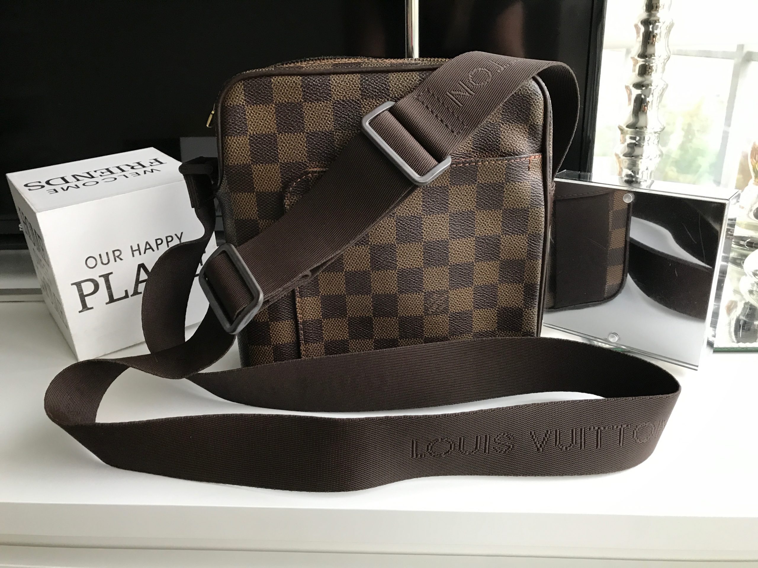 Louis Vuitton, Bags, Louis Vuitton Damier Olaf Pm N4442 Bag Shoulder  Unisex