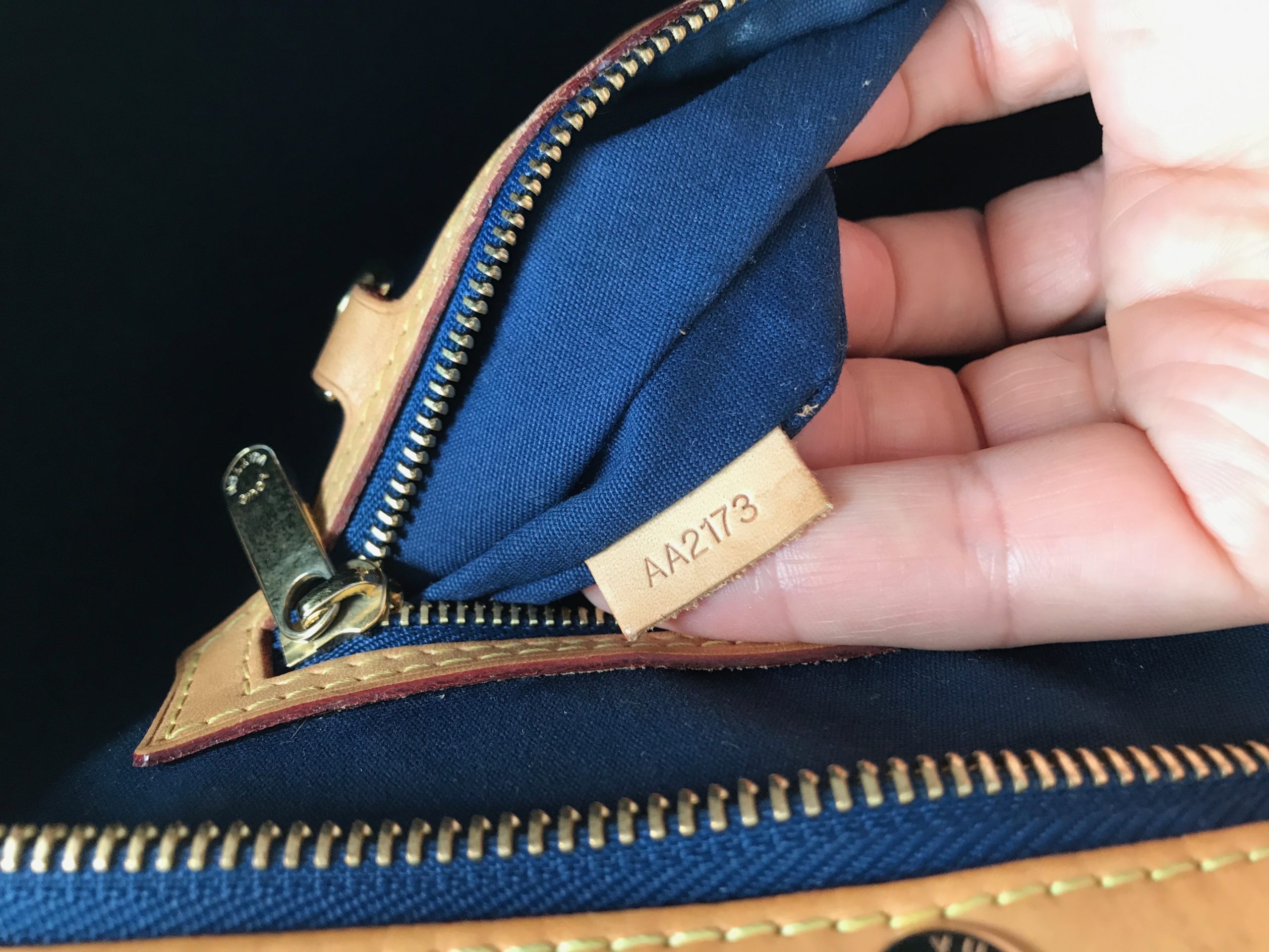 Louis Vuitton Grand Bleu Monogram Vernis Brea MM - Preloved LV Bags