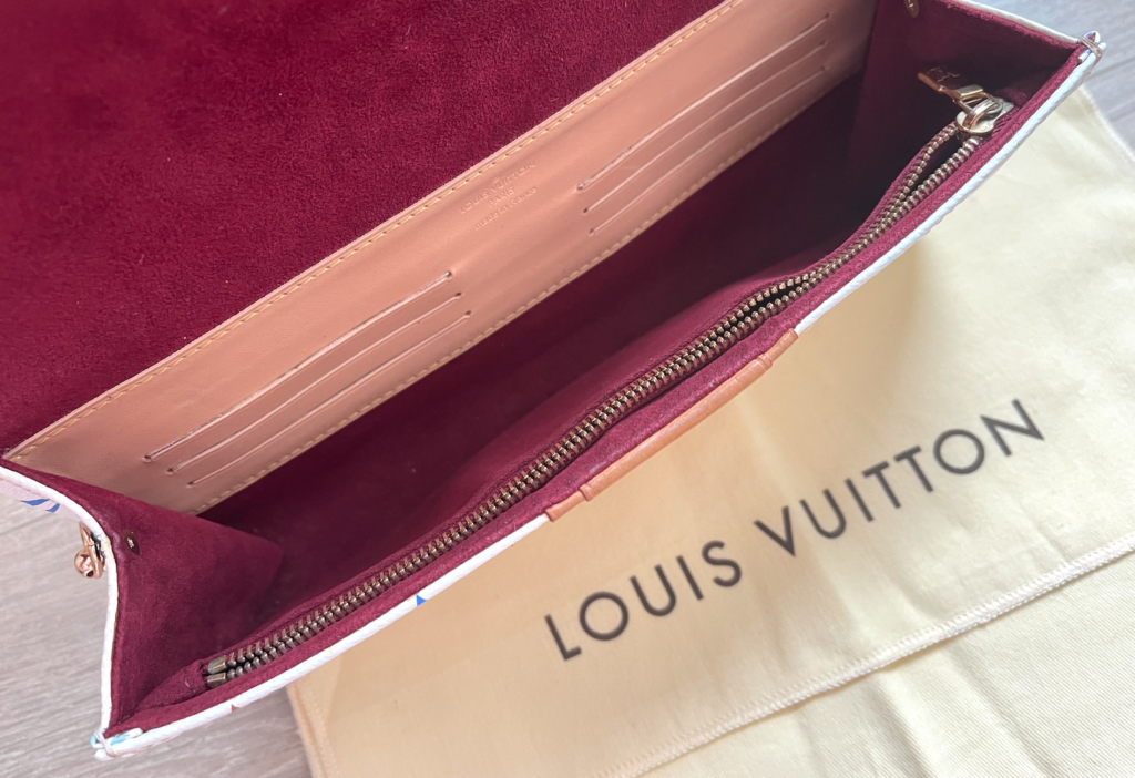 Louis Vuitton White Multicolor Courtney Studs Clutch