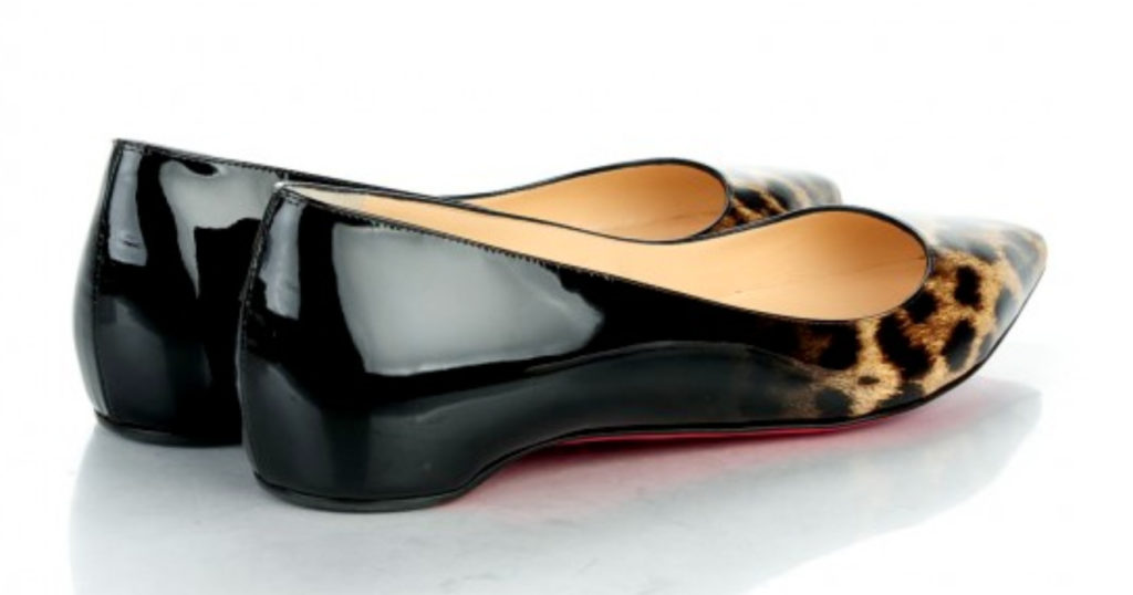 Christian Louboutin Leopard Patent Degrade Pigalle Follies Flats 