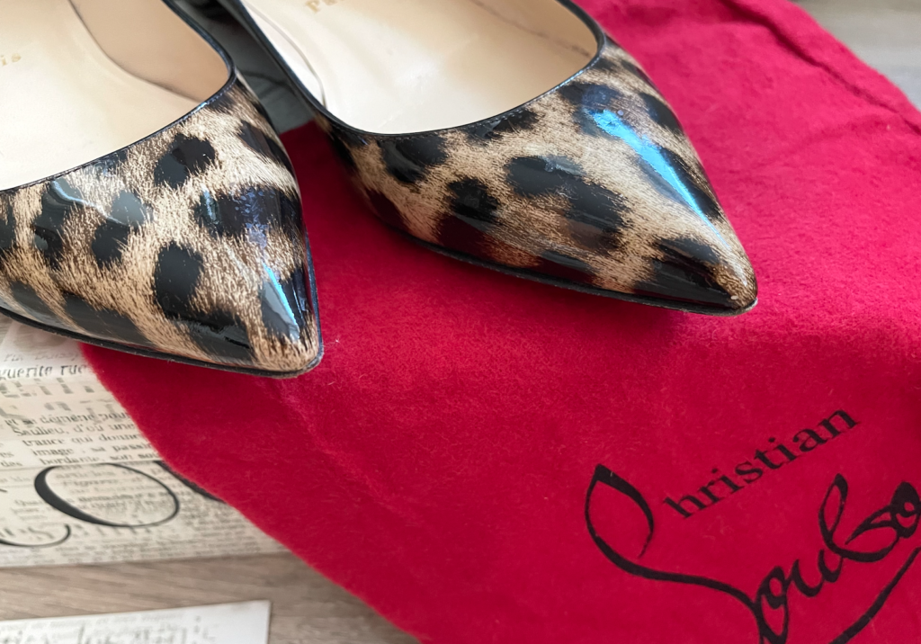 Christian Louboutin Leopard Patent Degrade Pigalle Follies Flats 