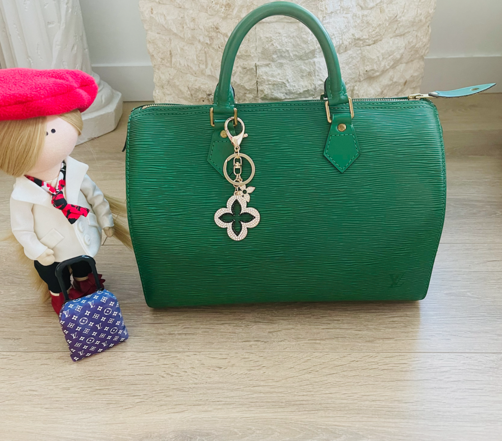 Green Epi Leather Speedy 35 Handbag