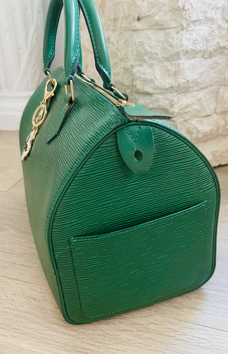Louis Vuitton Green Epi Leather Speedy 30 Handbag