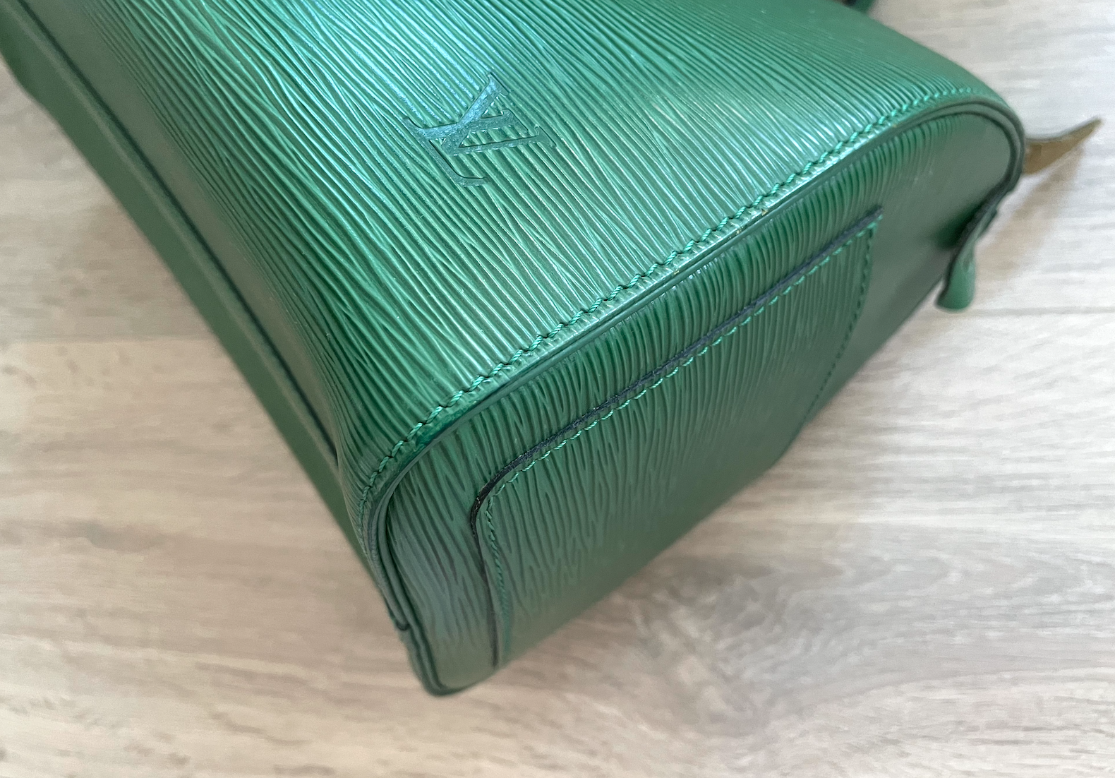 LOUIS VUITTON MONOGRAM Perfo Green SPEEDY 30 Bag Handbag #10 Rise