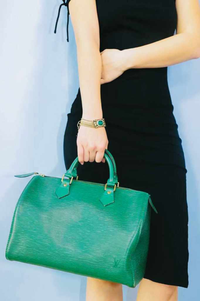 Louis Vuitton Vintage - Epi Speedy 25 Bag - Green - Leather