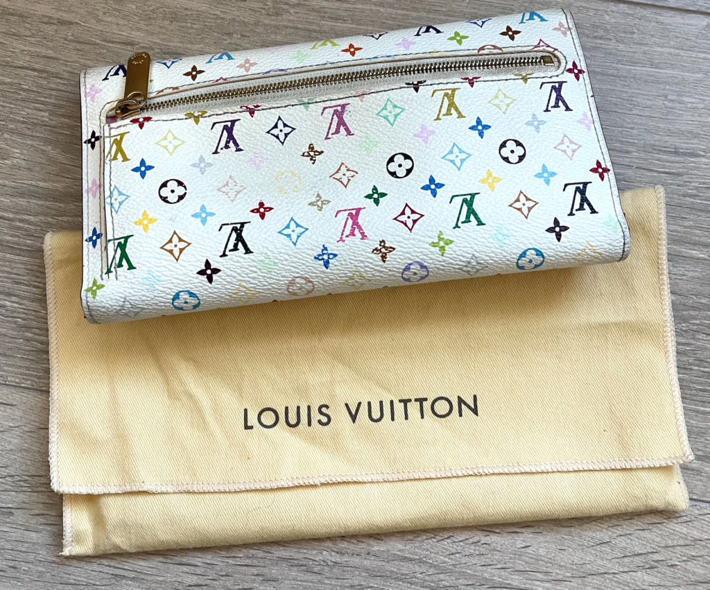 Louis Vuitton White Multicolor Eugenie Wallet