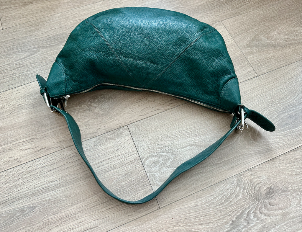 Furla Hobo Green Leather Handbag