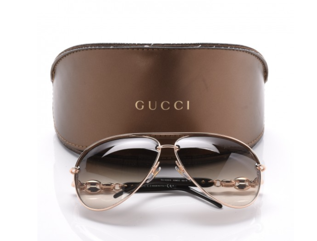 Gucci Marina Chain Aviator Sunglasses GG 4225/S