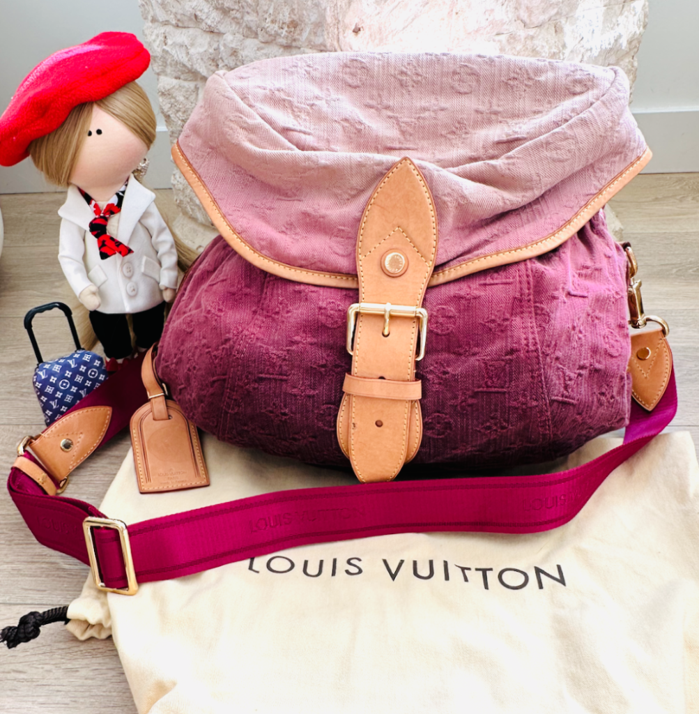 Louis Vuitton Sunshine Rose Purple Denim Gradient Ombre Crossbody Bag