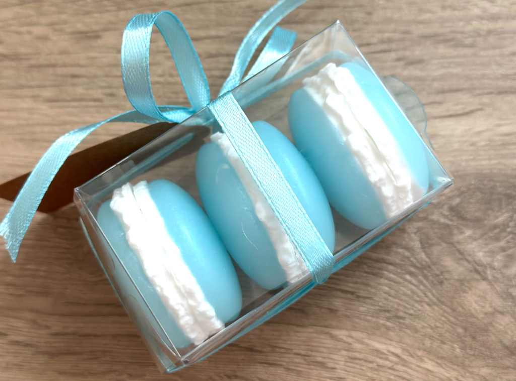 Handmade Pretty Macaroons Soap Set of 3 in Box