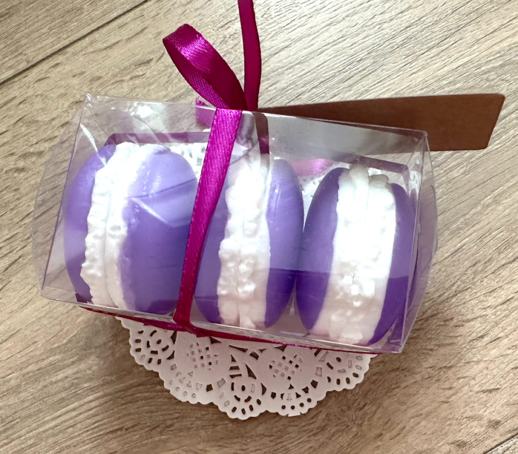 Handmade Pretty Macaroons Soap Set of 3 in Box