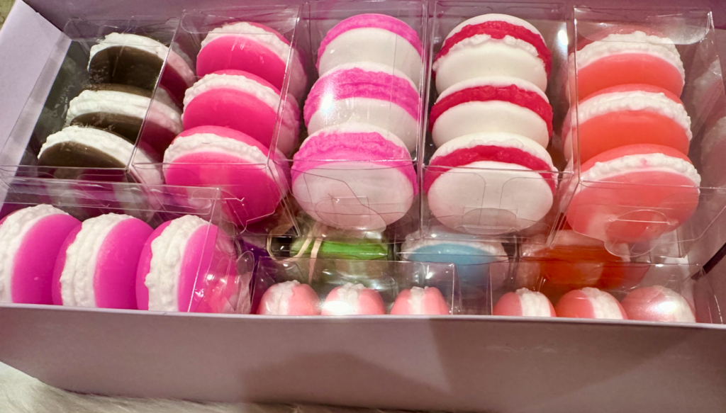 Handmade Pretty Macaroons Soap Set of 3 in Box