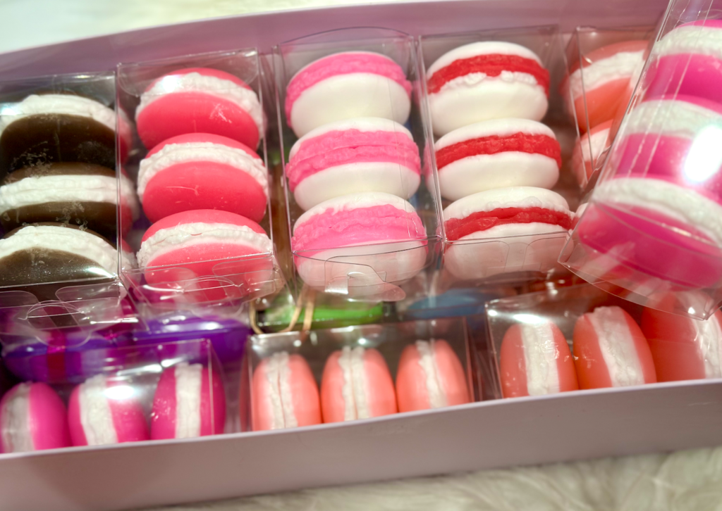 Handmade Pretty Macaroons Soap Set of 3 in Box