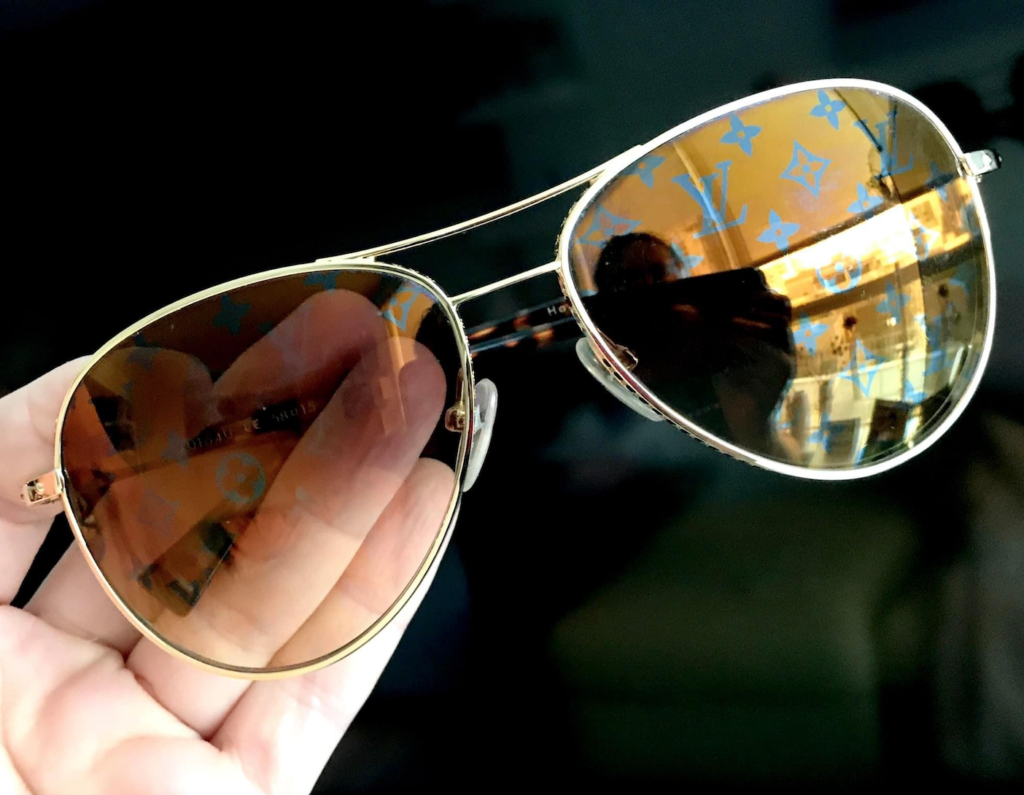 Louis Vuitton Iconic Monogram Pattern Conspiration Pilot Sunglasses