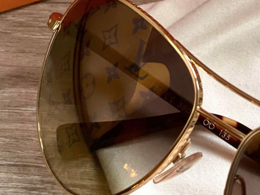 Louis Vuitton Iconic Monogram Pattern Conspiration Pilot Sunglasses