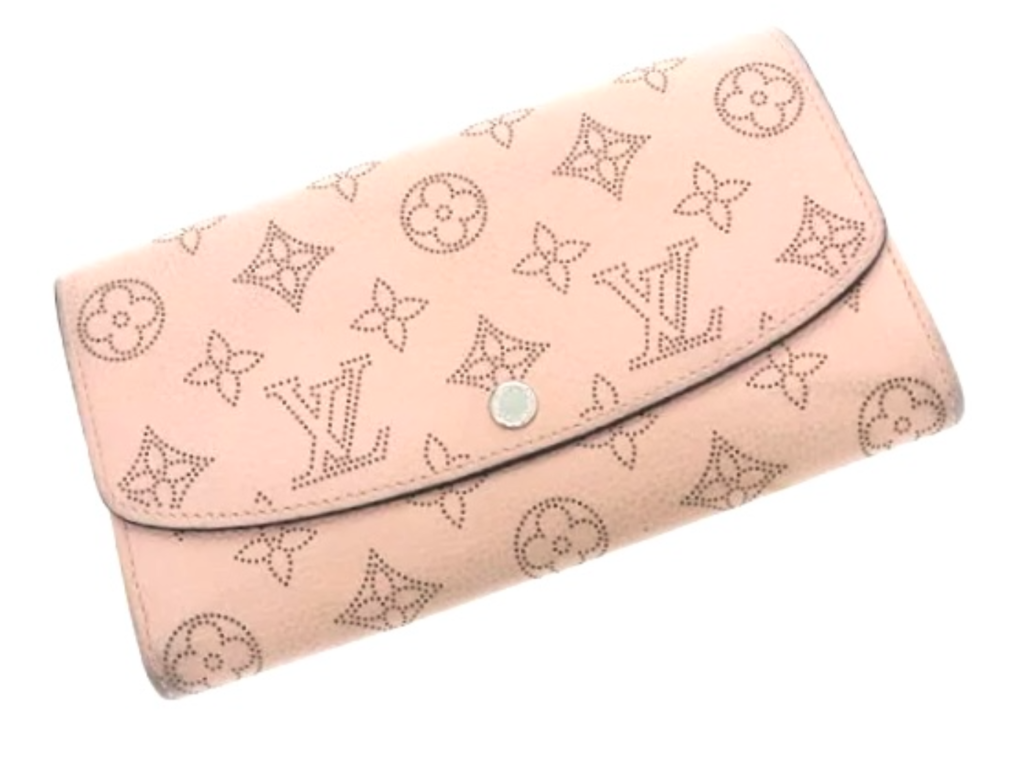 Louis Vuitton Monogram Mahina Leather Iris Clutch - Wallet/Magnolia - Ballerine