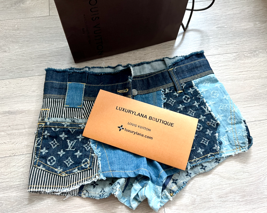 Louis Vuitton Rare Patchwork Denim/Jean Shorts/Sz.38FR (US 6)