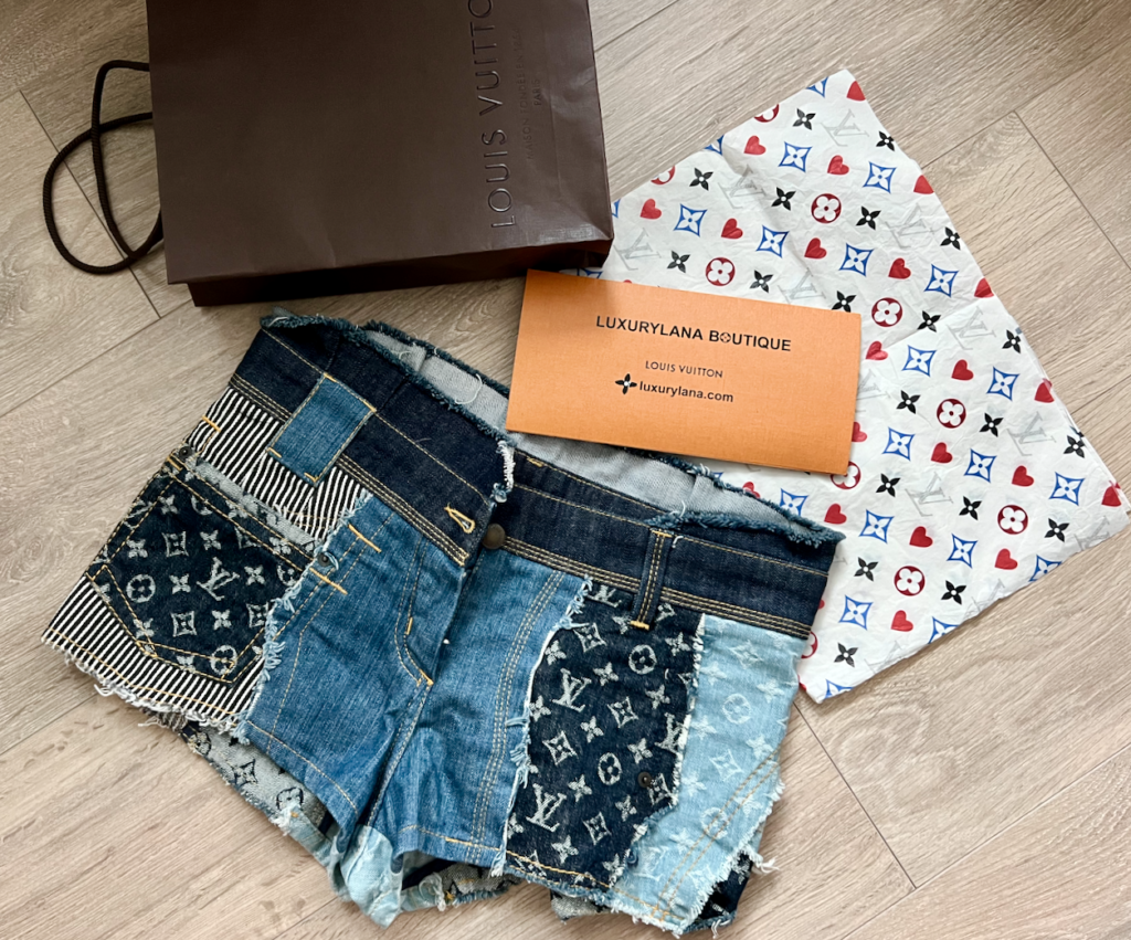 Louis Vuitton Rare Patchwork Denim/Jean Shorts/Sz.38FR (US 6)