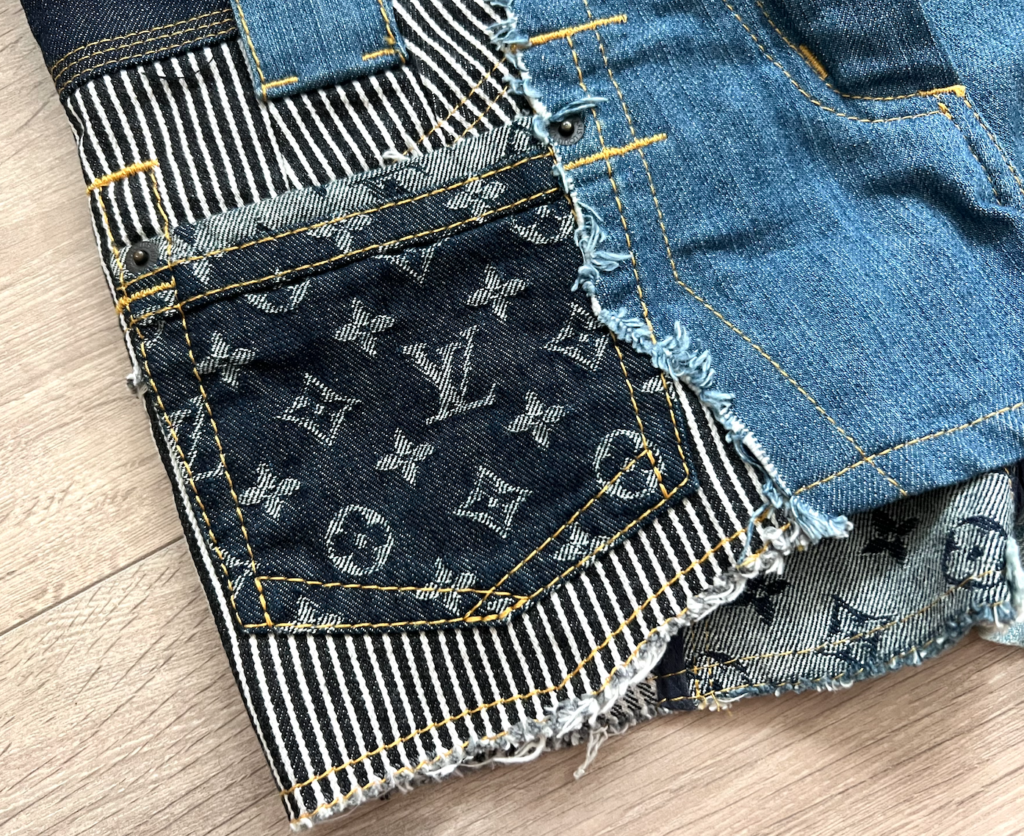 Louis Vuitton Rare Patchwork Denim/Jean Shorts/Sz.38FR (US 6)