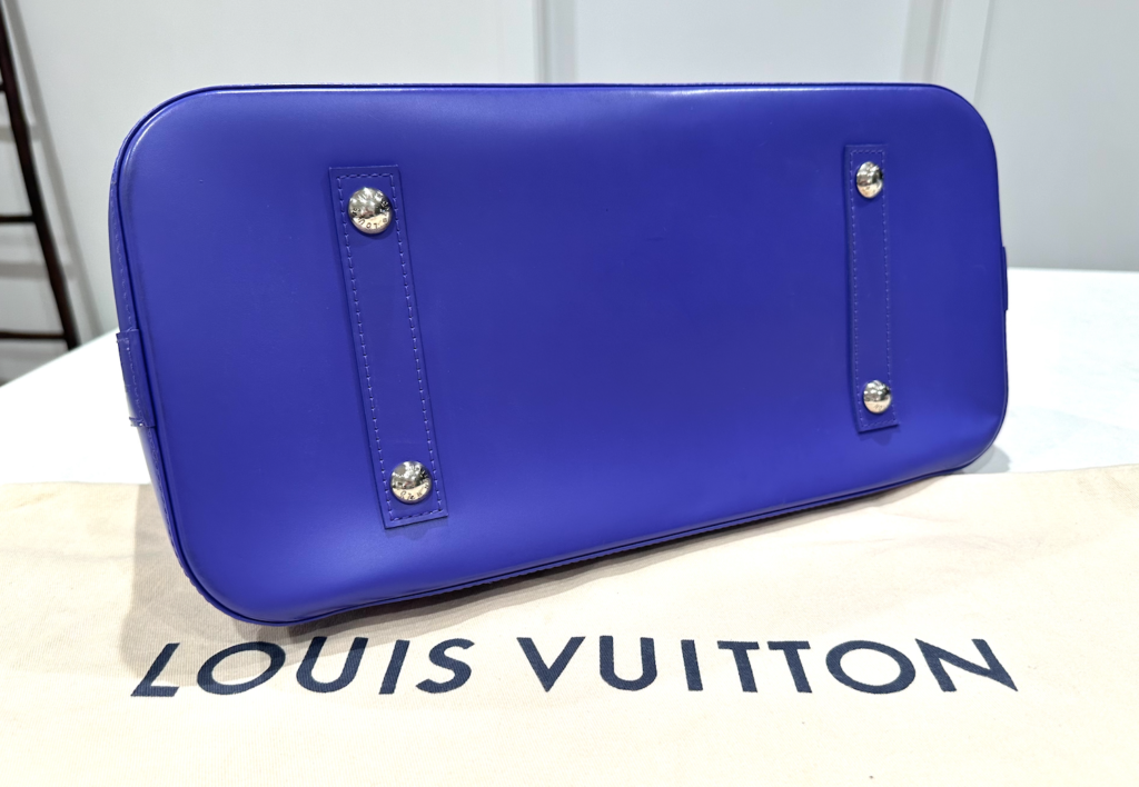 Louis Vuitton Purple Figue Alma GM Epi Leather Handbag