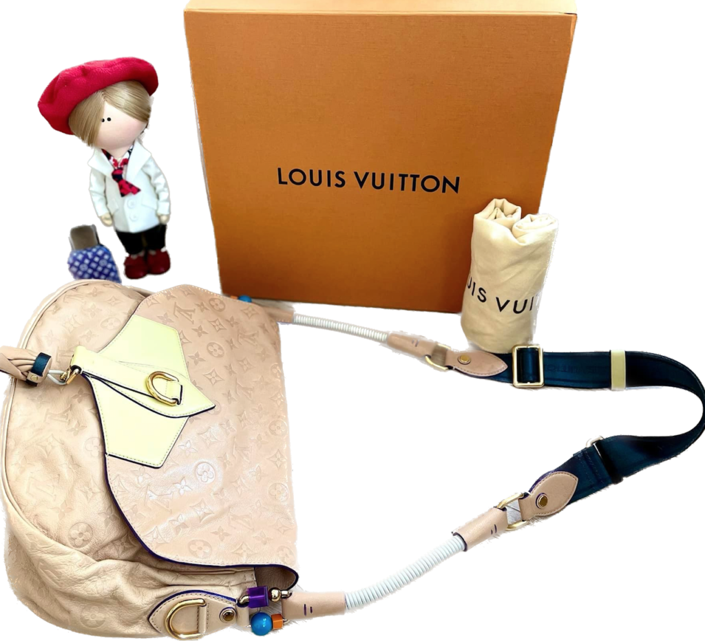 Louis Vuitton Creme/Ballerine Empreinte Monogram Underground Messenger/Cross Body Bag