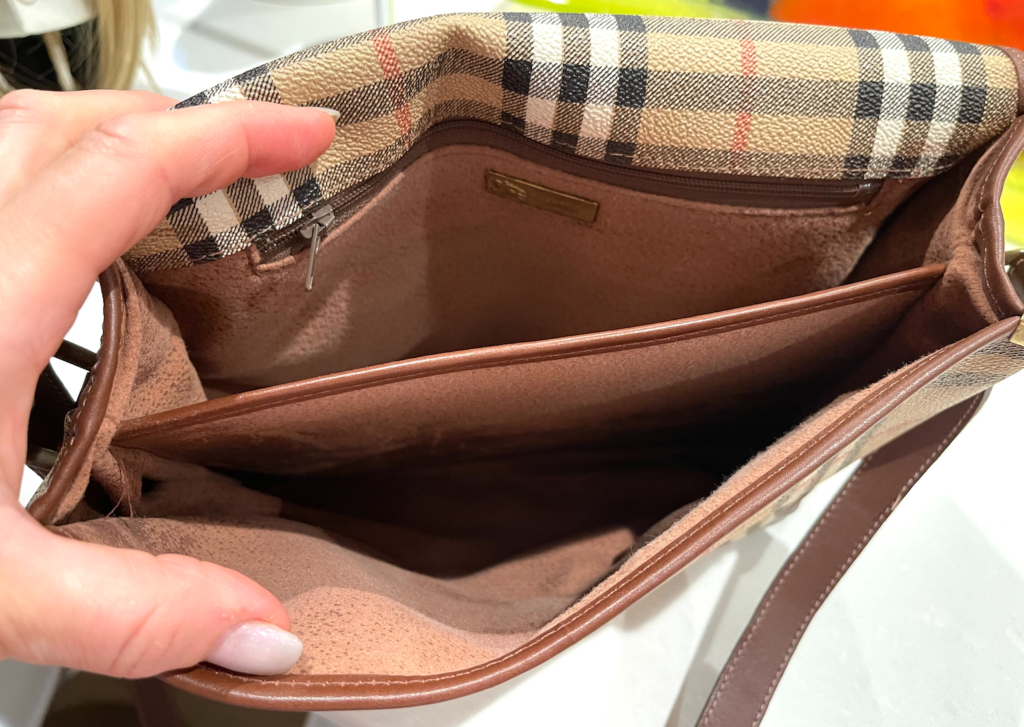 Burberry Haymarket Check Messenger Bag