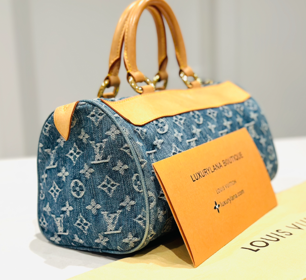 Louis Vuitton Blue Monogram Denim Neo Speedy Handbag