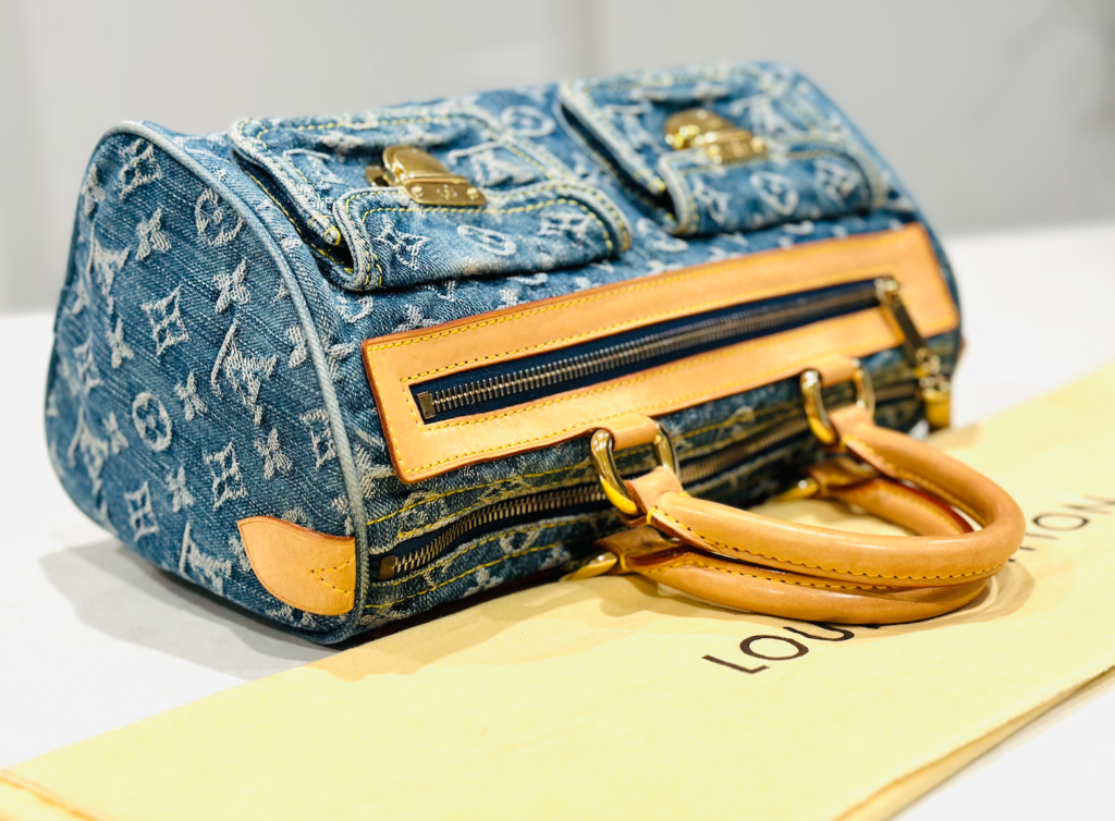 Louis Vuitton Blue Monogram Denim Neo Speedy Handbag