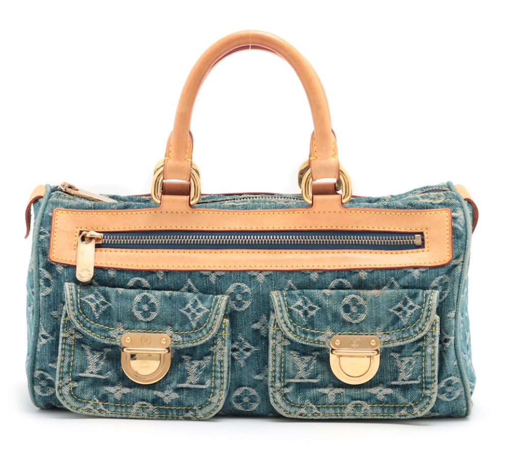 Louis Vuitton Blue Monogram Denim Neo Speedy Handbag