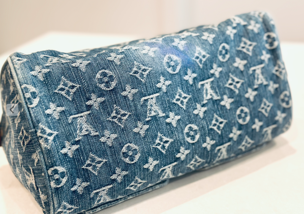 Louis Vuitton Blue Monogram Denim Neo Speedy Handbag