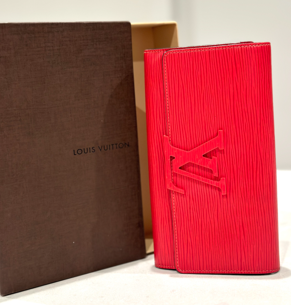 Louis Vuitton Red Epi Leather Louise Wallet-Clutch