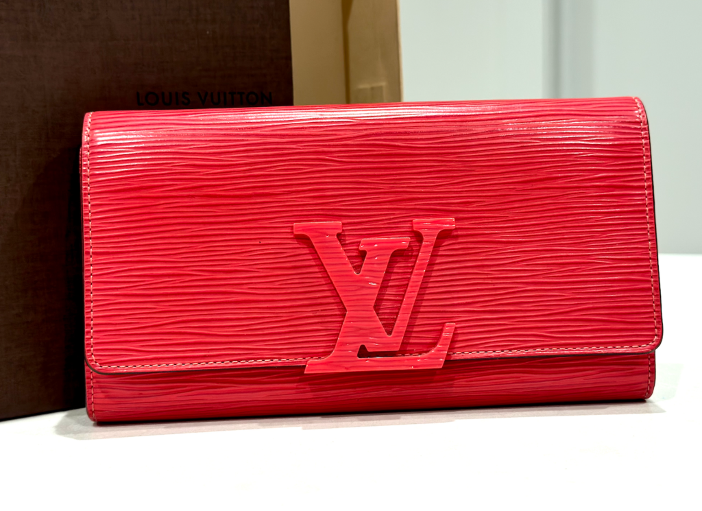 Louis Vuitton Red Epi Leather Louise Wallet-Clutch