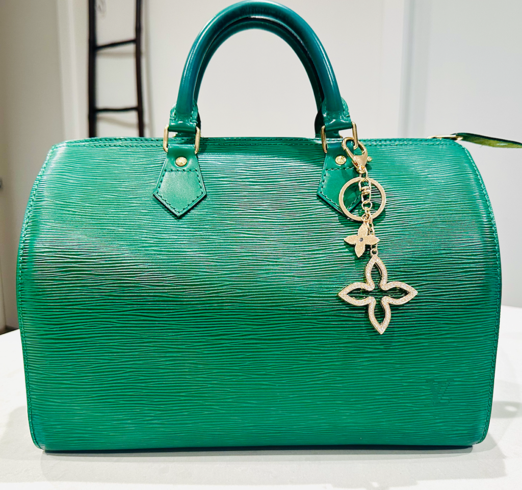 Green Epi Leather Speedy 35 Handbag