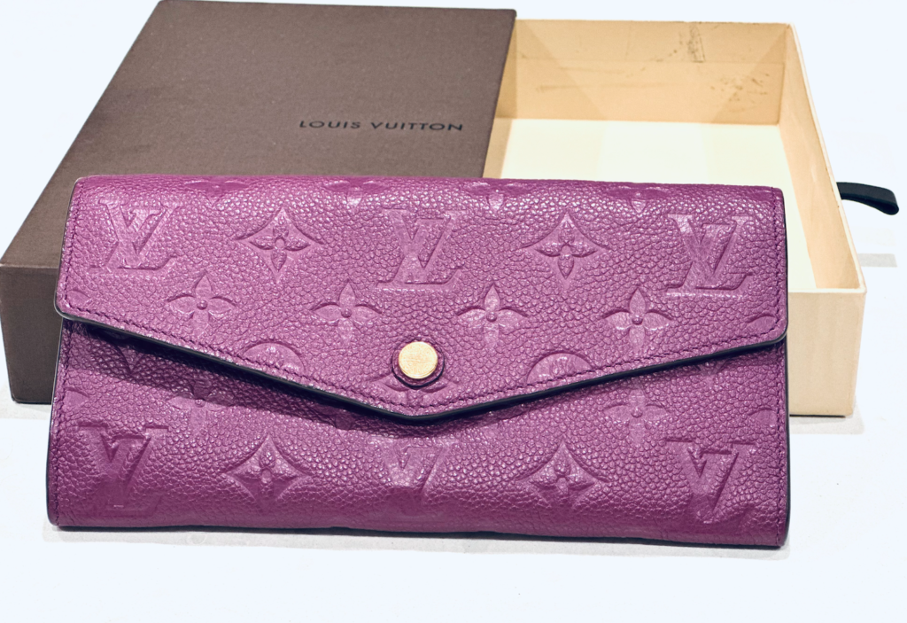 Amethyste Monogram Empreinte Leather Marais MM Satchel