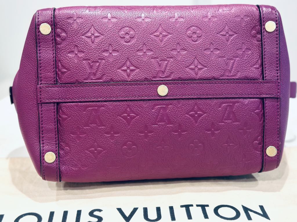 Amethyste Monogram Empreinte Leather Marais MM Satchel