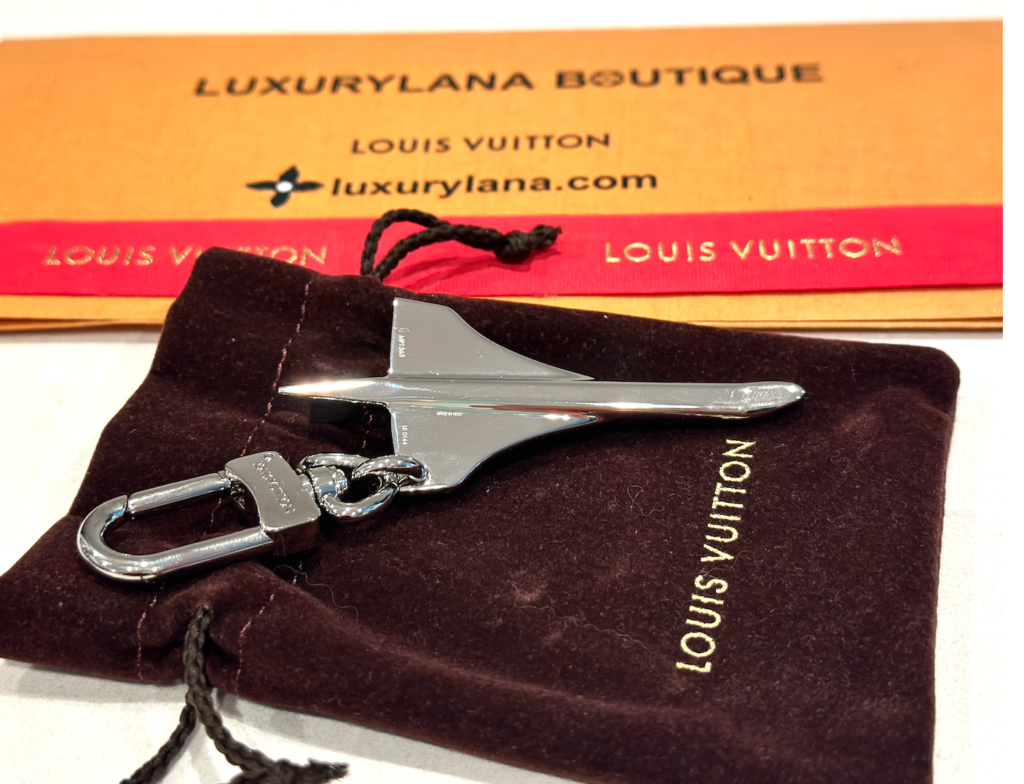 Louis Vuitton Airplane Silver Sky Tour Key Holder/Bag Charm