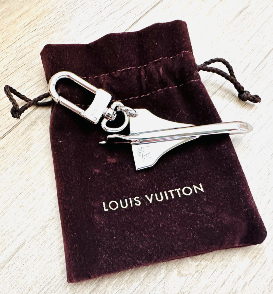 Louis Vuitton Airplane Silver Sky Tour Key Holder/Bag Charm