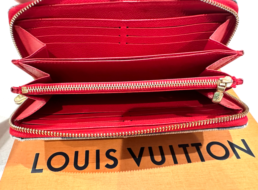 Louis Vuitton Blue Denim Patchwork Zippy Long Wallet