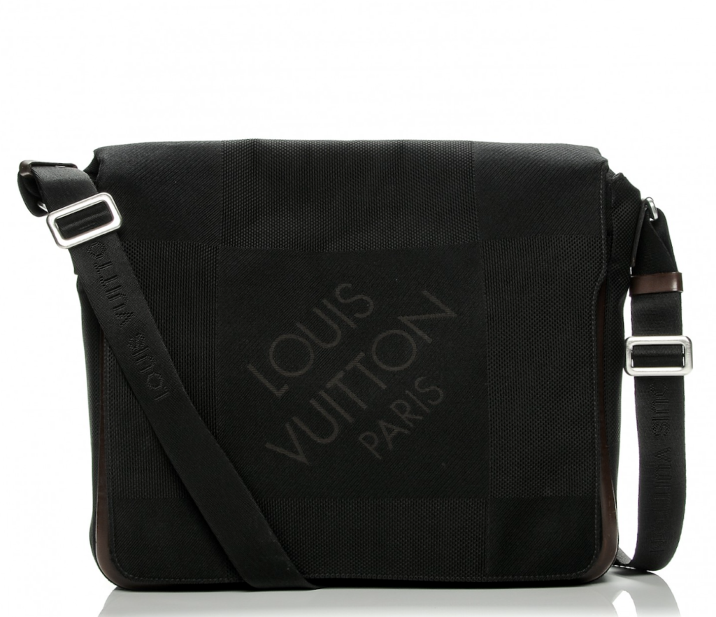 Louis Vuitton Damier Geant Signature Black Messenger Bag