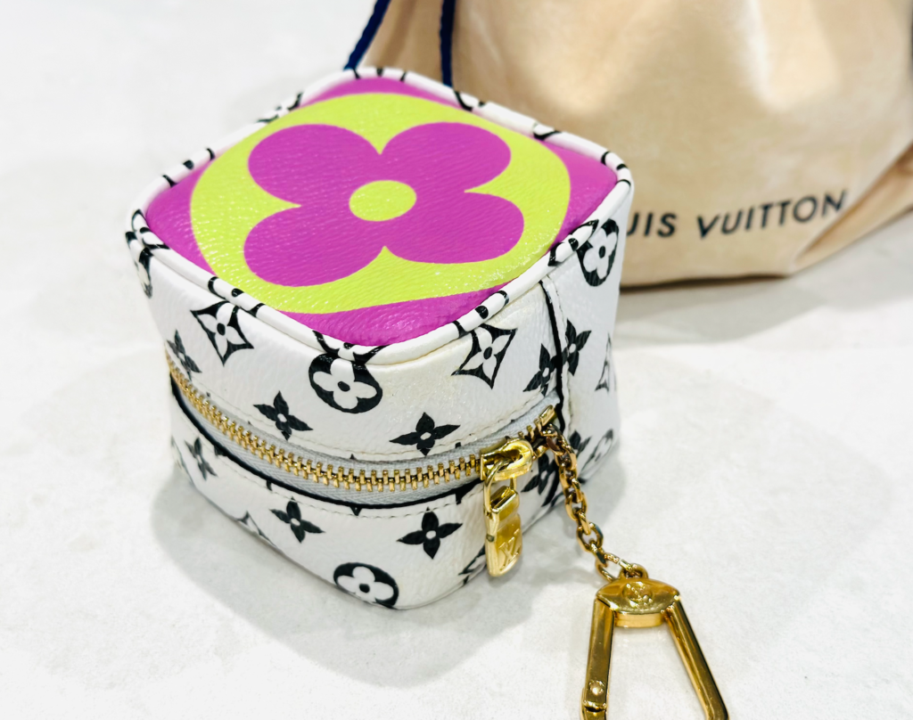 Louis Vuitton Giant “Porte Monnaie” Cube Coin Pouch/Key Chain