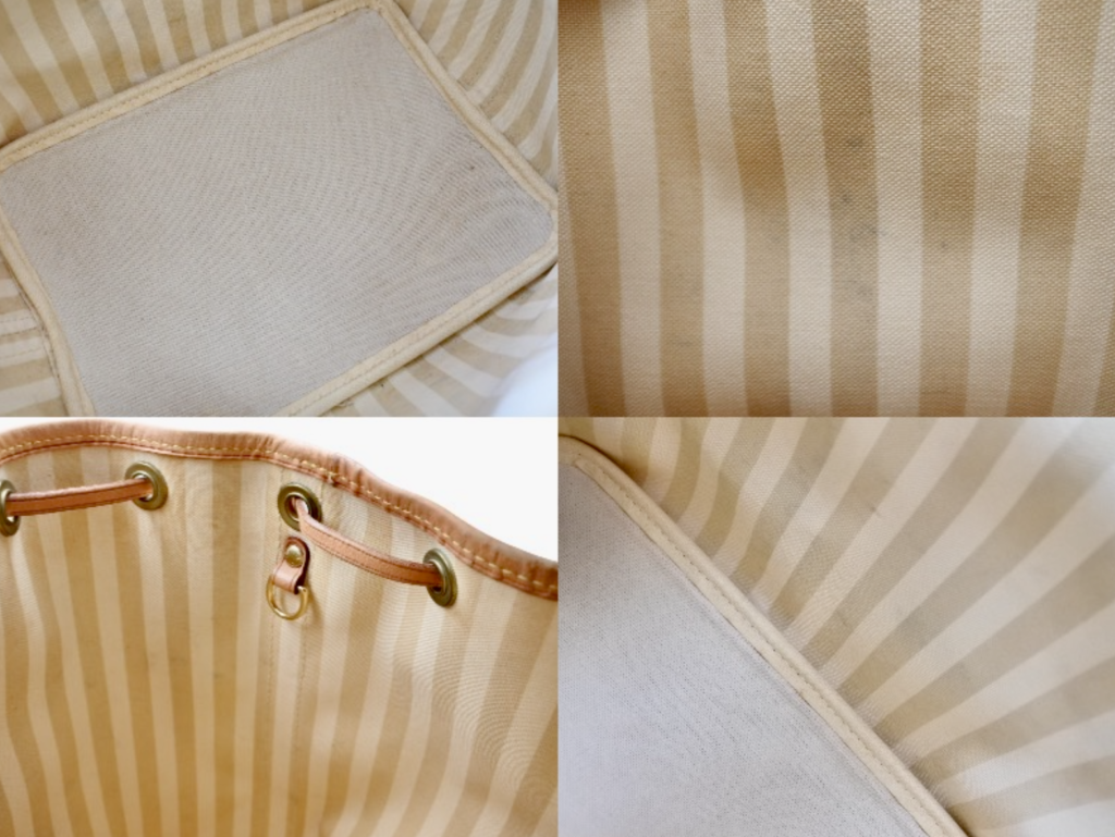 Louis Vuitton Monogram Rayures Striped Drawstring Petit Noe Handbag