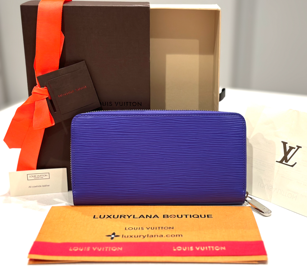 Louis Vuitton Figue Purple Epi Leather Zippy Wallet