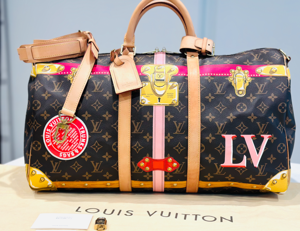 Louis Vuitton Monogram Summer Trunks Keepall Bandolier 50