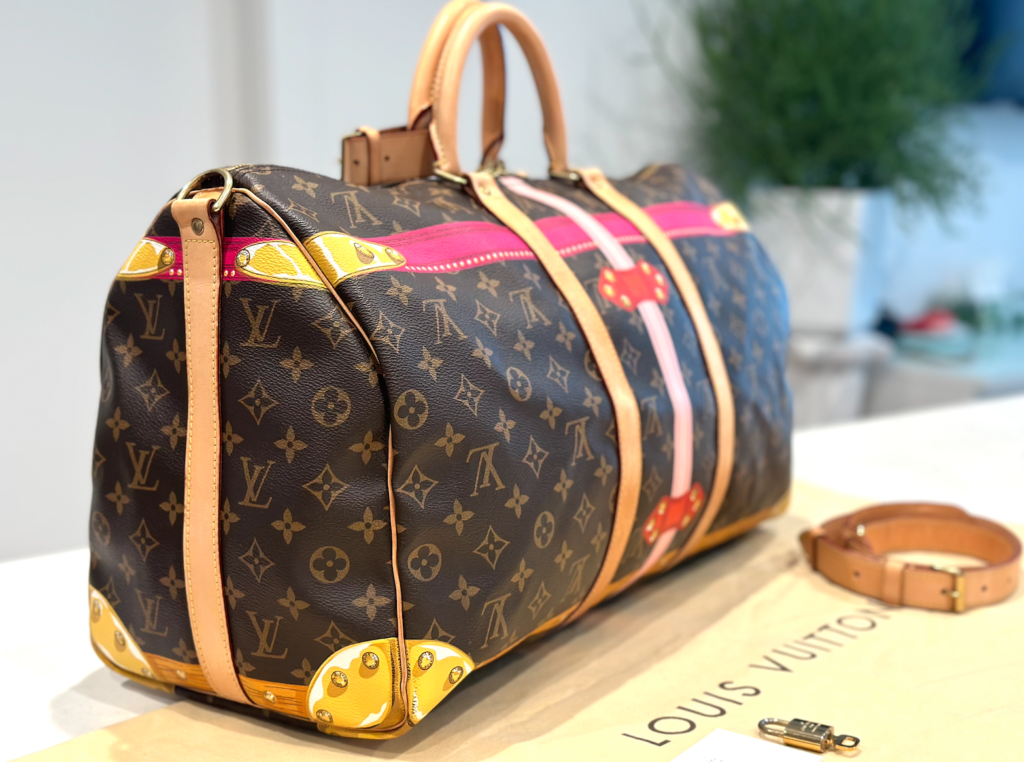 Louis Vuitton Monogram Summer Trunks Keepall Bandolier 50